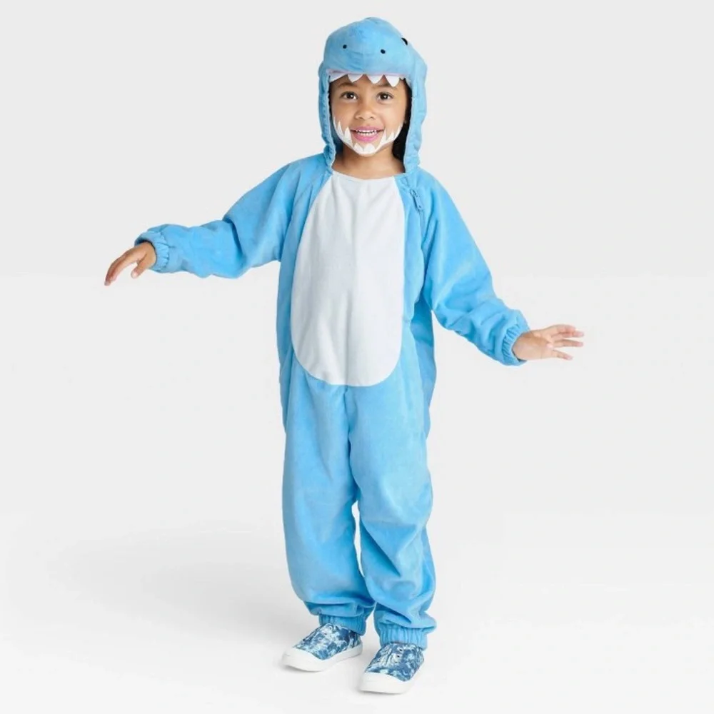 Shark Costume Size 0-6 Months Infant Baby Shark Ocean Water Animal Dress Up NWT